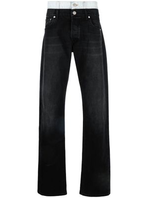 VTMNTS jean droit à taille mi-haute - Noir