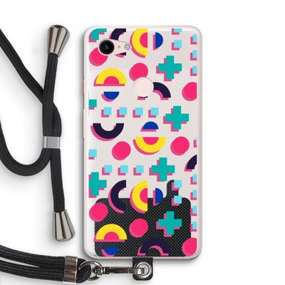 8-bit N°2: Pixel 3 XL Transparant Hoesje met koord