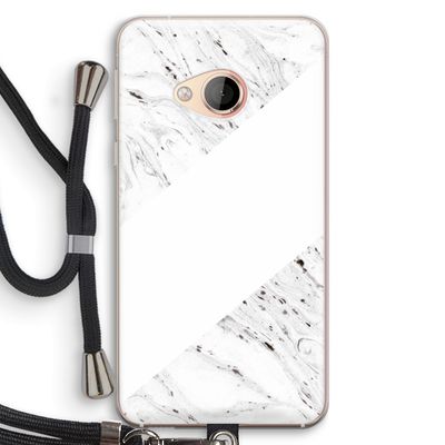 Biggest stripe: HTC U Play Transparant Hoesje met koord
