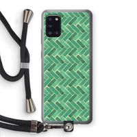 Moroccan tiles 2: Samsung Galaxy A31 Transparant Hoesje met koord