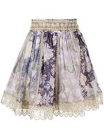 ZIMMERMANN jupe Celestial à empiècements - Violet
