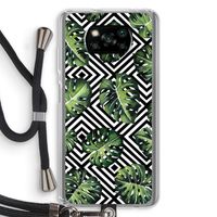 Geometrische jungle: Xiaomi Poco X3 Pro Transparant Hoesje met koord