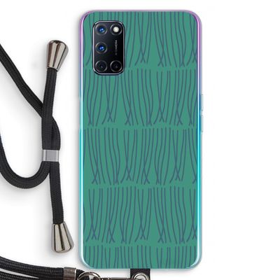 Swirls: Oppo A92 Transparant Hoesje met koord