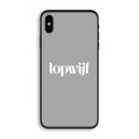 Topwijf Grijs Wit: iPhone X Biologisch afbreekbaar hoesje