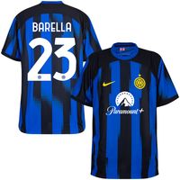 Inter Milan Dri Fit ADV Authentic Shirt Thuis 2023-2024 + Barella 23 - thumbnail