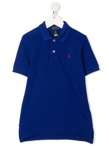 POLO RALPH LAUREN KIDS polo à logo brodé - Bleu