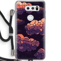 Patroon Wolken: LG V30 Transparant Hoesje met koord