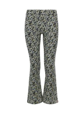 Crincle floral flared pants