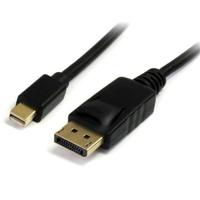 DisplayPort Mini naar DisplayPort Kabel Startech MDP2DPMM2M (2 m) 4K Ultra HD Zwart