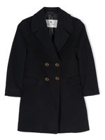 ETRO KIDS double-breasted virgin-wool coat - Bleu - thumbnail