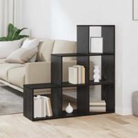 Boekenkast Zwart eiken 99 x 29 x 99 cm Bewerkt hout