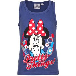 Mouwloos Minnie Mouse t-shirt blauw