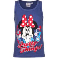 Mouwloos Minnie Mouse t-shirt blauw 128  -