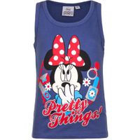 Mouwloos Minnie Mouse t-shirt blauw - thumbnail