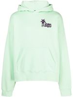 Palm Angels hoodie Douby à logo imprimé - Vert - thumbnail