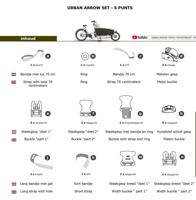 Melia baby/peuter schaal bev.set 5p urban arrow bakfiets