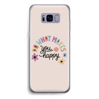 Happy days: Samsung Galaxy S8 Plus Transparant Hoesje