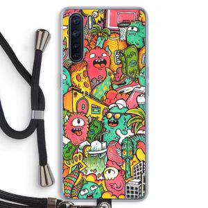 Vexx City: Oppo A91 Transparant Hoesje met koord