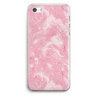 Abstract Painting Pink: iPhone 5 / 5S / SE Transparant Hoesje