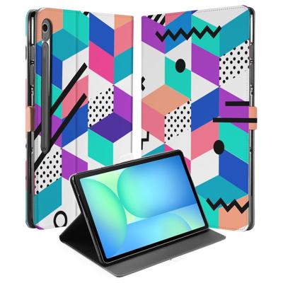 Book Case Hoesje met Standaard Blocks Colorful Samsung Galaxy Tab S10 FE Plus Book Case Hoesje met Standaard Blocks Colorful Samsung Galaxy Tab S10 FE Plus