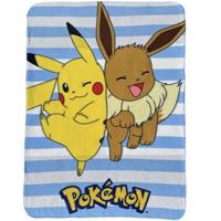 Plaid - POKEMON - Pikachu en Eevee - 100 x 140 cm Plaid - POKEMON - Pikachu en Eevee - 100 x 140 cm