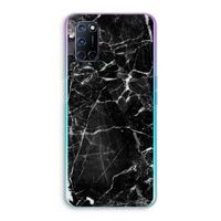 Zwart Marmer 2: Oppo A92 Transparant Hoesje