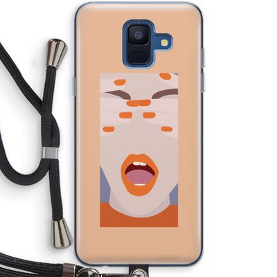 Surprise: Samsung Galaxy A6 (2018) Transparant Hoesje met koord