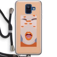 Surprise: Samsung Galaxy A6 (2018) Transparant Hoesje met koord