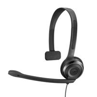 Sennheiser PC 7 USB On Ear headset Computer Kabel Mono Zwart Noise Cancelling - thumbnail