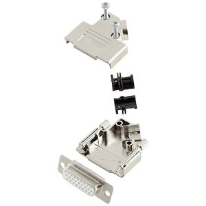 encitech D45PK-M-15-HDS26-W-K 6355-8057-12 D-sub female connectorset 45 ° Aantal polen: 26 Soldeerkelk 1 stuk(s)