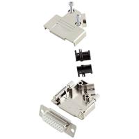 encitech D45PK-M-15-HDS26-W-K 6355-8057-12 D-sub female connectorset 45 ° Aantal polen: 26 Soldeerkelk 1 stuk(s) - thumbnail