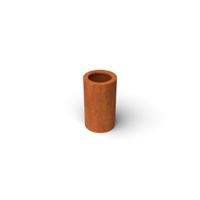 Geroba Geroba Ronda B10 ronde plantenbak met bodem 350x600mm - Cortenstaal
