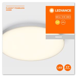 LEDVANCE PLANON Frameless On-Off plafondverlichting Niet-verwisselbare lamp(en) LED 19 W E