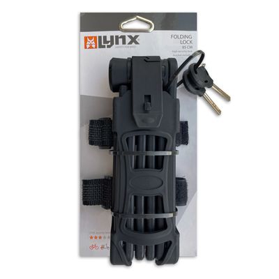 Lynx vouwslot zwart 80cm