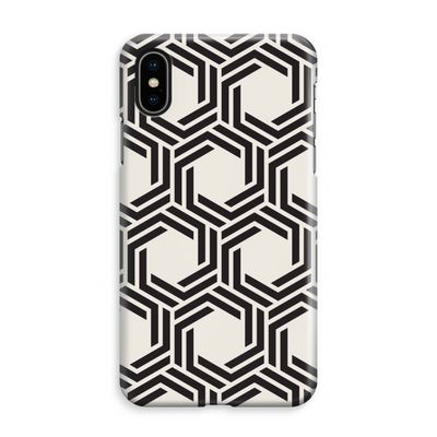 Geometrisch patroon: iPhone XS Max Volledig Geprint Hoesje
