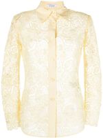 Rodebjer chemise Carmen en dentelle - Jaune