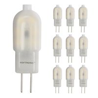 HOFTRONIC™ 10x G4 LED Lamp - 1,5 Watt 140 lumen - 6500K Daglicht wit - 12V - Vervangt 13 Watt T3 halogeen HOFTRONIC™ 10x G4 LED Lamp - 1,5 Watt 140 lumen - 6500K Daglicht wit - 12V - Vervangt 13 Watt T3 halogeen