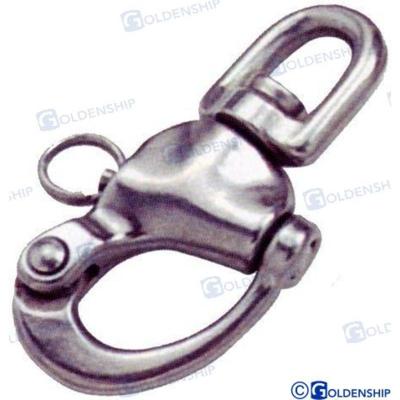 Mosquetones inox GS71210B - MOSQUETON DRIZA GIRATORIO L80 (10
