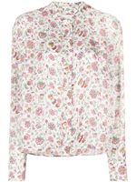 ISABEL MARANT blouse Leidy à fleurs - Blanc - thumbnail