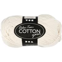 Creativ Company Katoengaren, off-white, 50gr, 170m
