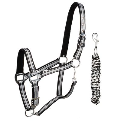 Pagony Tiger halsterset zwart maat:cob