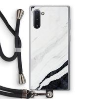 Elegante marmer: Samsung Galaxy Note 10 Transparant Hoesje met koord