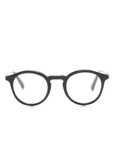 Moncler Eyewear lunettes de vue rondes à plaque logo - Noir