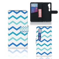 Xiaomi Mi Note 10 Pro | Telefoon Hoesje | Zigzag Blauw