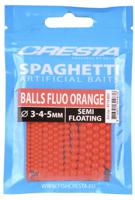 Cresta Spaghetti Balls 15St. Fluo Orange