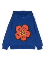 Kenzo Kids hoodie en coton à patch Boke Flower - Bleu - thumbnail