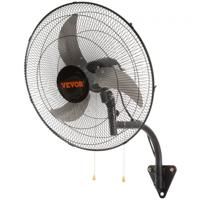 VEVOR muurventilator, 49 cm oscillerende muurventilator, 4650 CFM, 3 snelheden, commerciële of residentiële ventilator voor koeling van magazijn, kas, werkplaats, terras, kelder, zwart