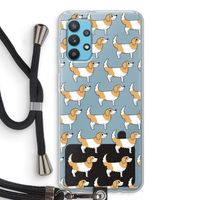 Doggy: Samsung Galaxy A32 4G Transparant Hoesje met koord