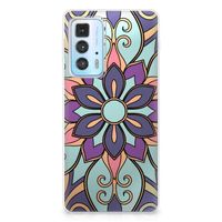 Motorola Edge 20 Pro TPU Case Purple Flower - thumbnail