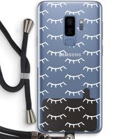 Wimpers: Samsung Galaxy S9 Plus Transparant Hoesje met koord